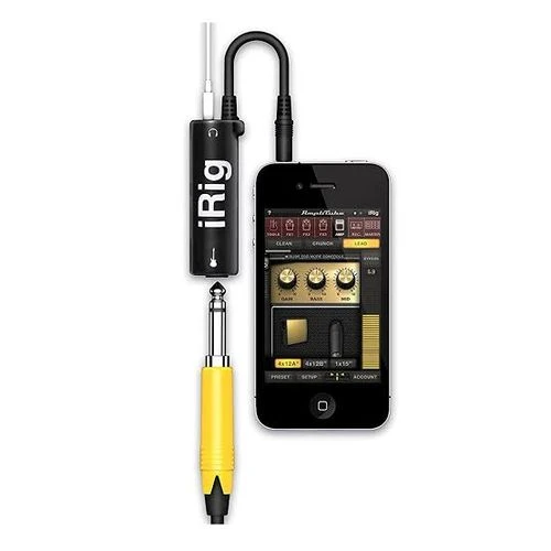 AmpliTube iRig Guitar Interface Adapter for iOS iPhone iPad