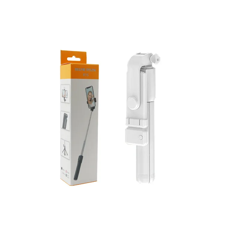 R1S Bluetooth Remote Control 3 In 1 Selfie Stick R1S Selfie Stick With LED Light