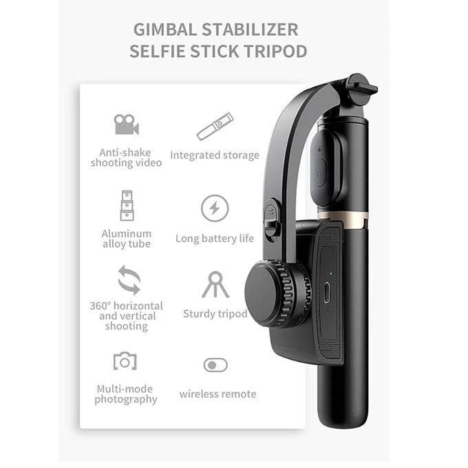 L08 Phone Gimbal Stabilizer Bar Selfie Stick