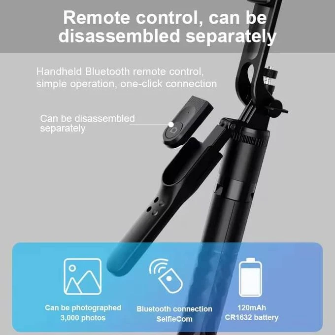 K29 Multi Functional Ultra-long Tripod Selfie Stick - 7Feet Long
