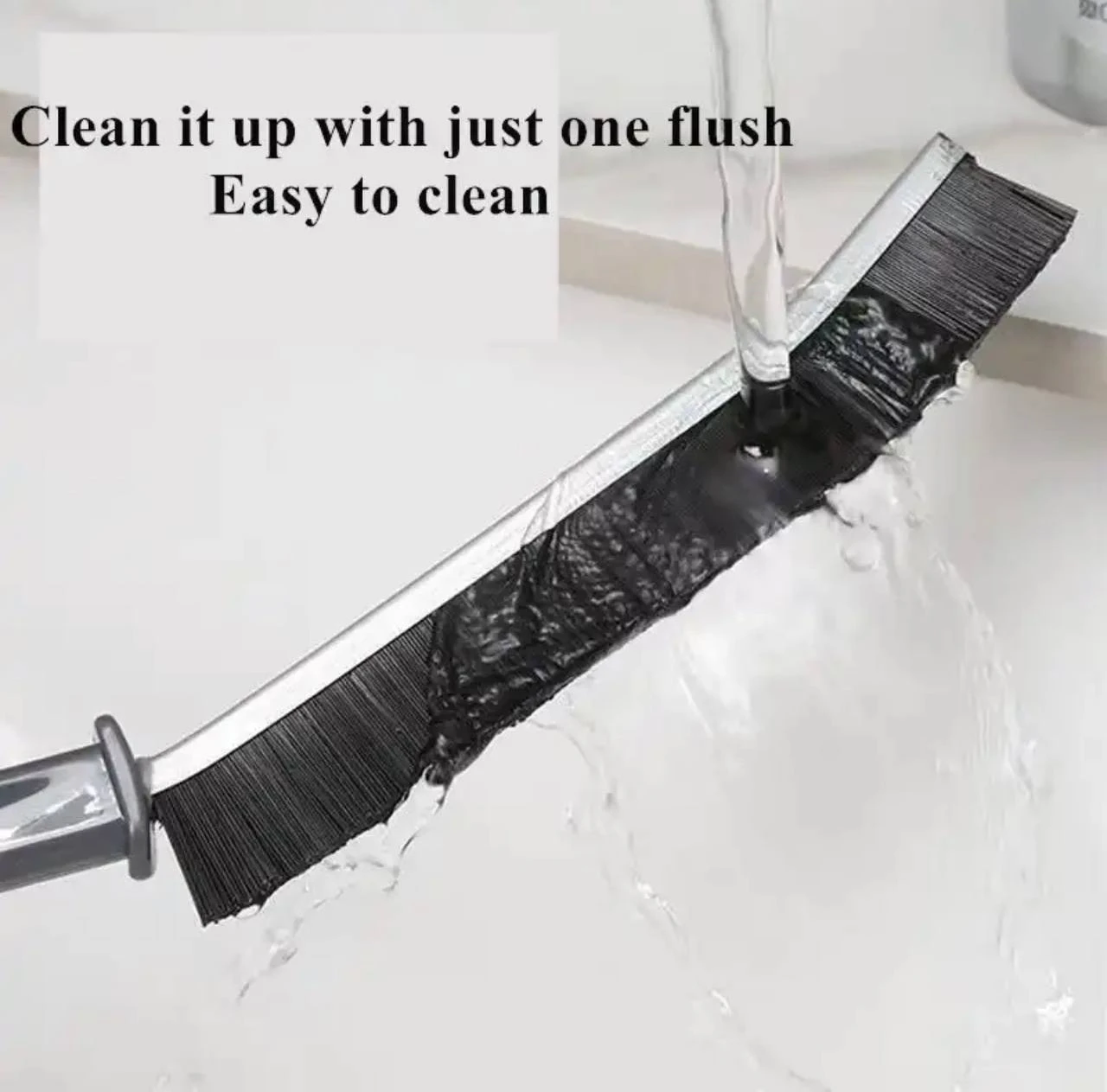 2PCS CREVICE LONG HANDLE MULTIFUNCTIONAL ULTRA-FINE ERGONOMIC QUICK CLEANING BRUSH FOR CAR/WINDOW/BATHROOM