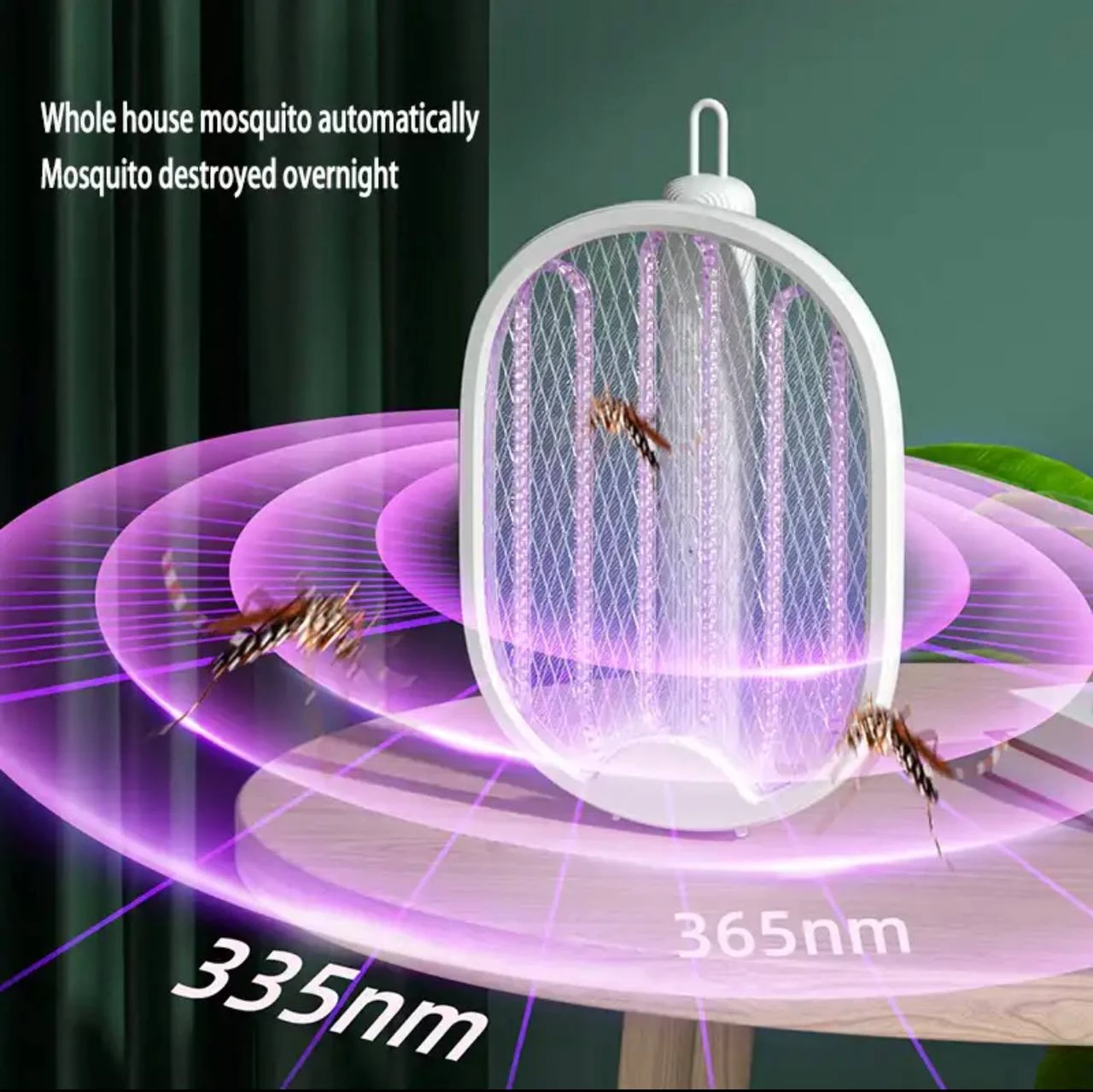 4in1 FOLDABLE/WALL MOUNTED RECHARGEABLE MOSQUITO KILLER LAMP/SWATTER