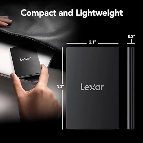 Lexar 2TB SL500 Portable SSD, Up to 2000MB/s